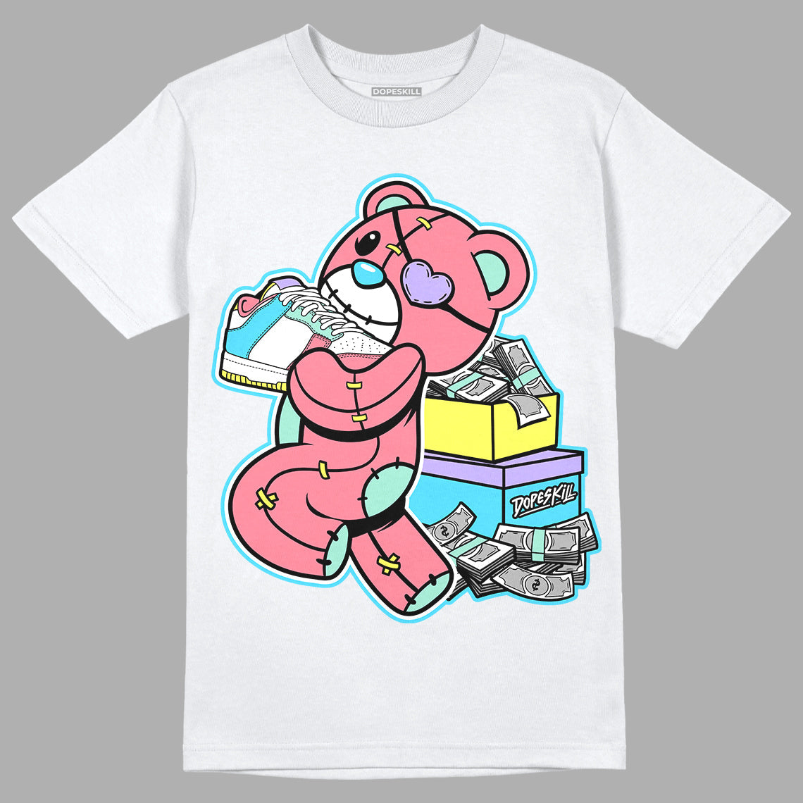 Candy Easter Dunk Low DopeSkill T-Shirt Bear Steals Sneaker Graphic