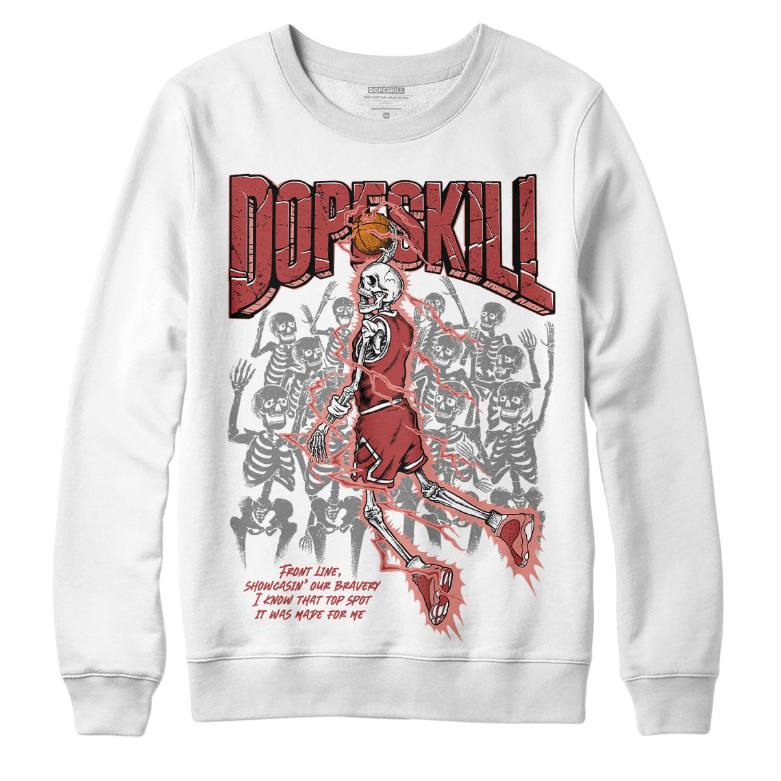 Dune Red 13s DopeSkill Sweatshirt Thunder Dunk Graphic