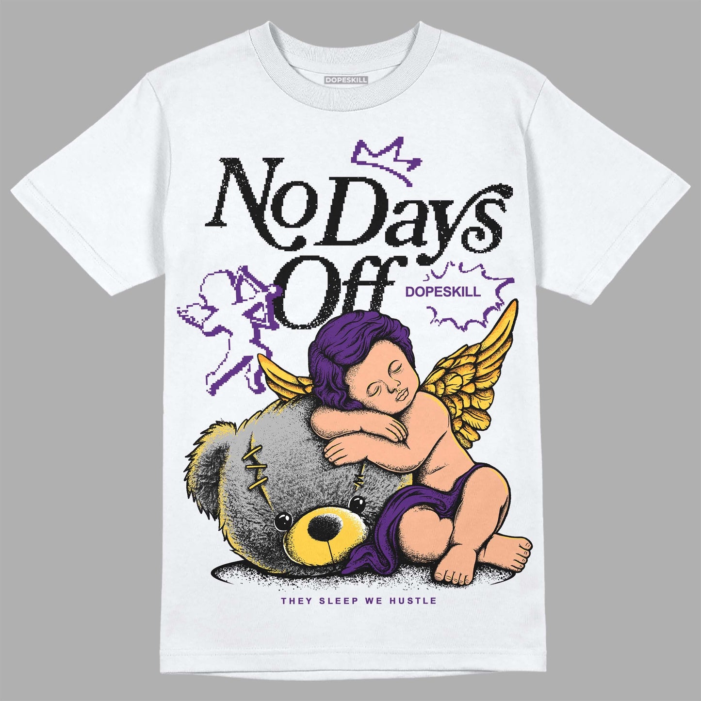 Field Purple 12s DopeSkill T-Shirt New No Days Off Graphic