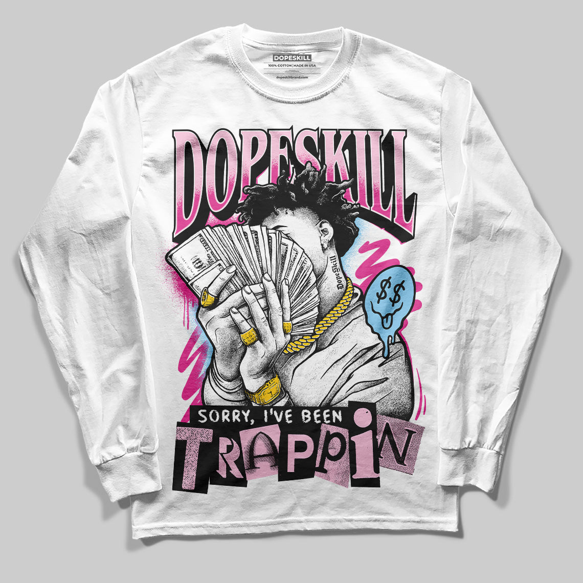Doernbecher 6s DopeSkill Long Sleeve T-Shirt Sorry I've Been Trappin Graphic