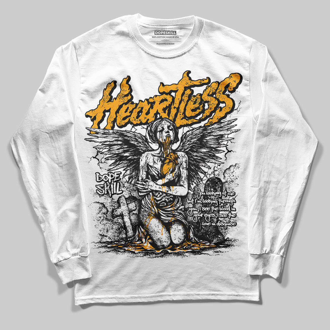 Black Taxi 12s DopeSkill Long Sleeve T-Shirt Heartless Graphic