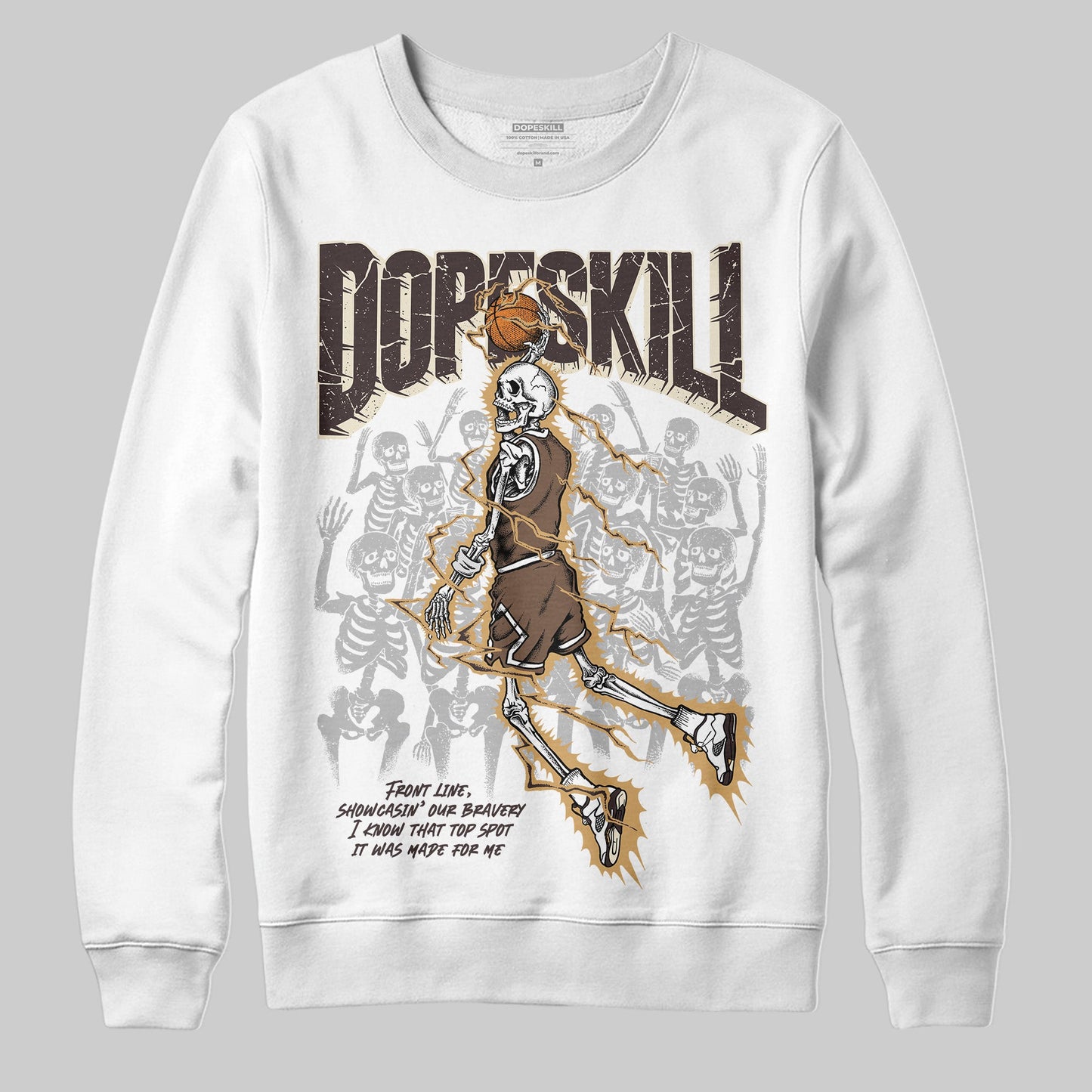 Earth 5s DopeSkill Sweatshirt Thunder Dunk Graphic