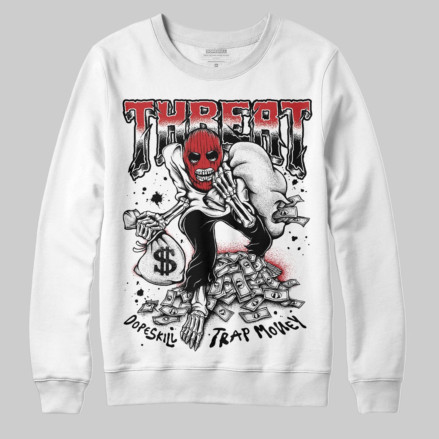 Bred 11s DopeSkill Sweatshirt Threat Graphic