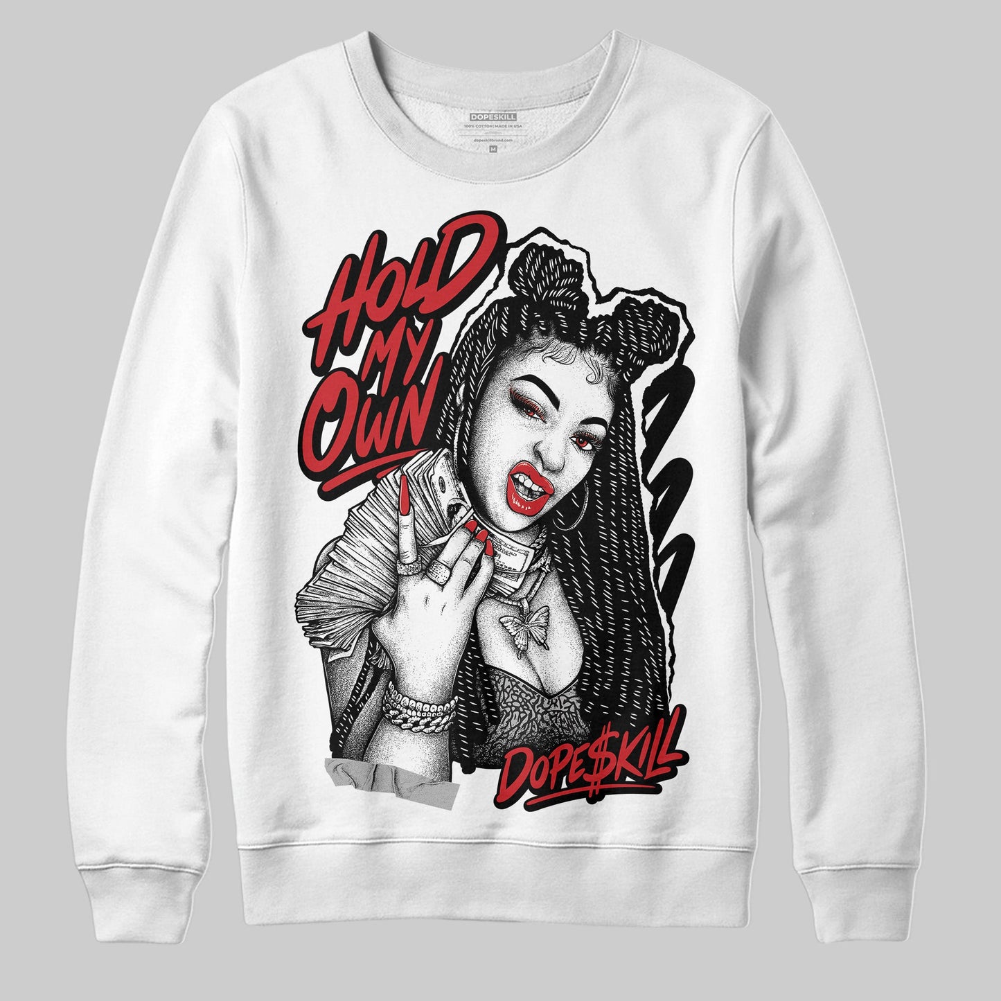 Black Cement 3s DopeSkill Sweatshirt New H.M.O Graphic