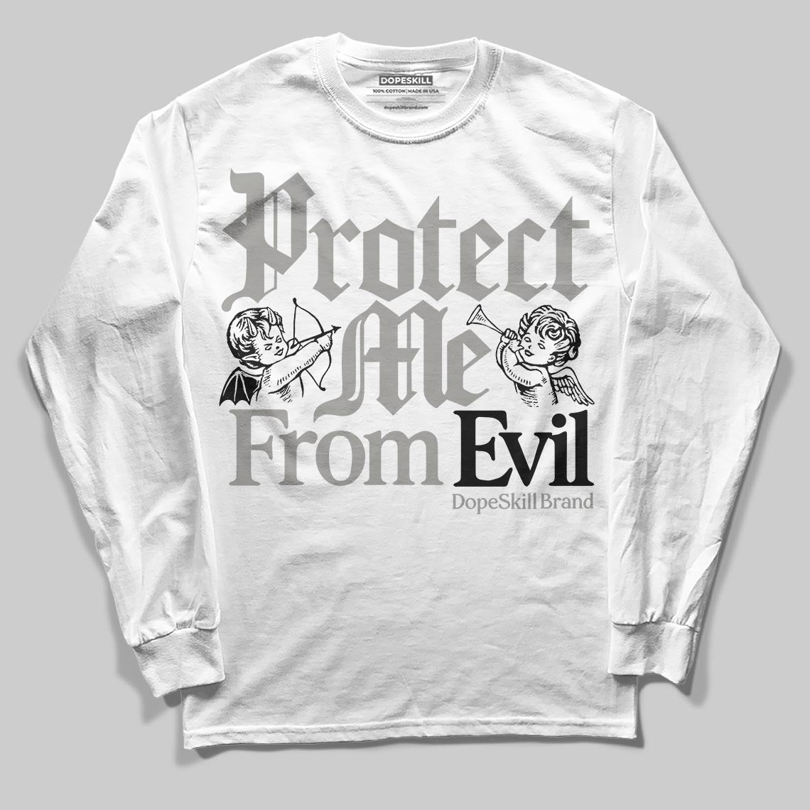 Pure Money 3s DopeSkill Long Sleeve T-Shirt Protect Me From Evil Graphic