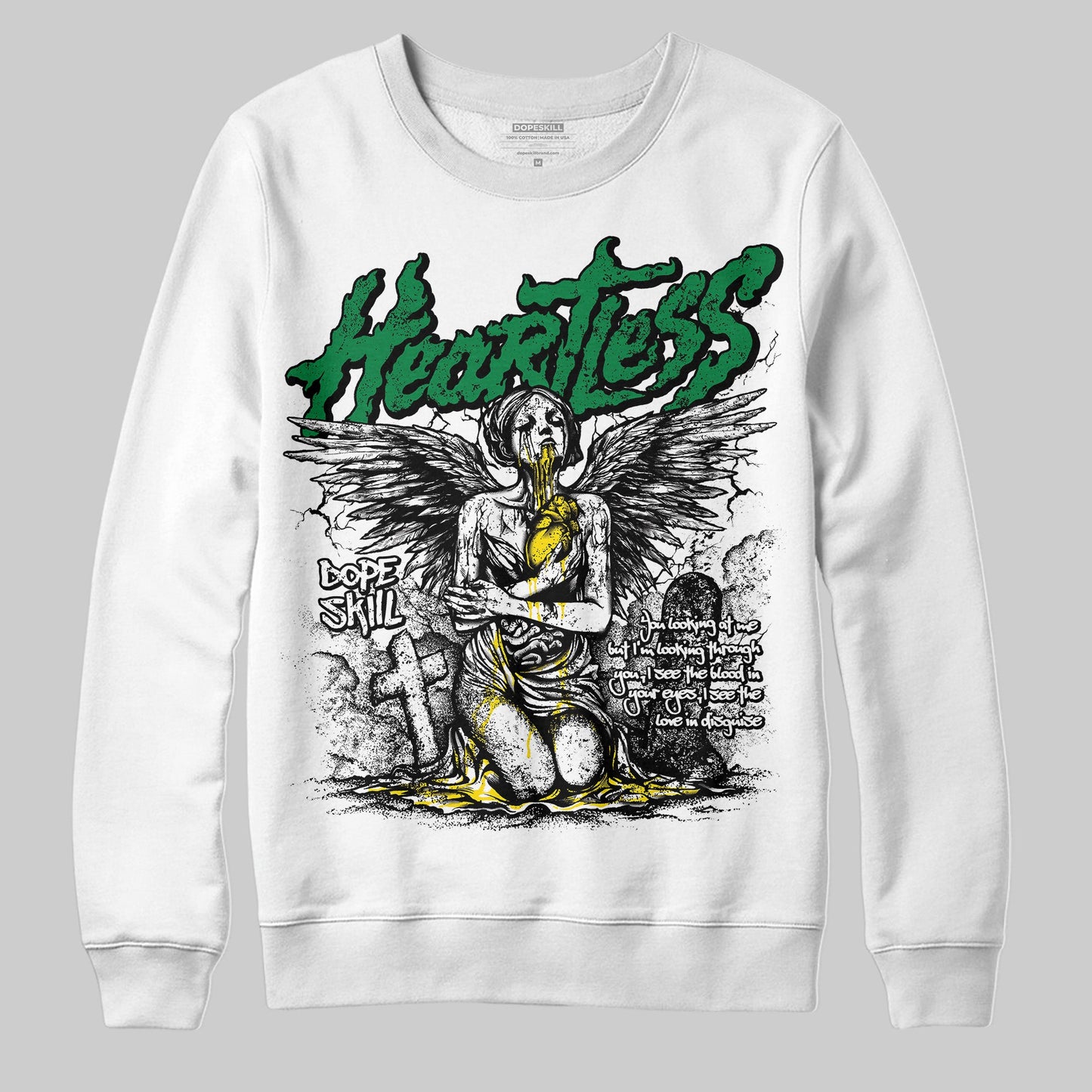Dunk Reverse Brazil DopeSkill Sweatshirt Heartless Graphic