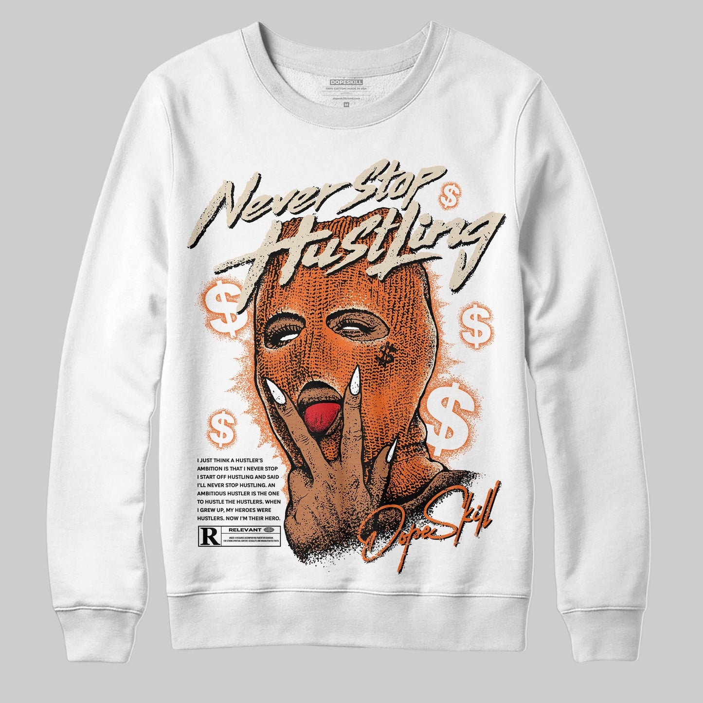 Starfish 3s DopeSkill Sweatshirt Never Stop Hustling Graphic