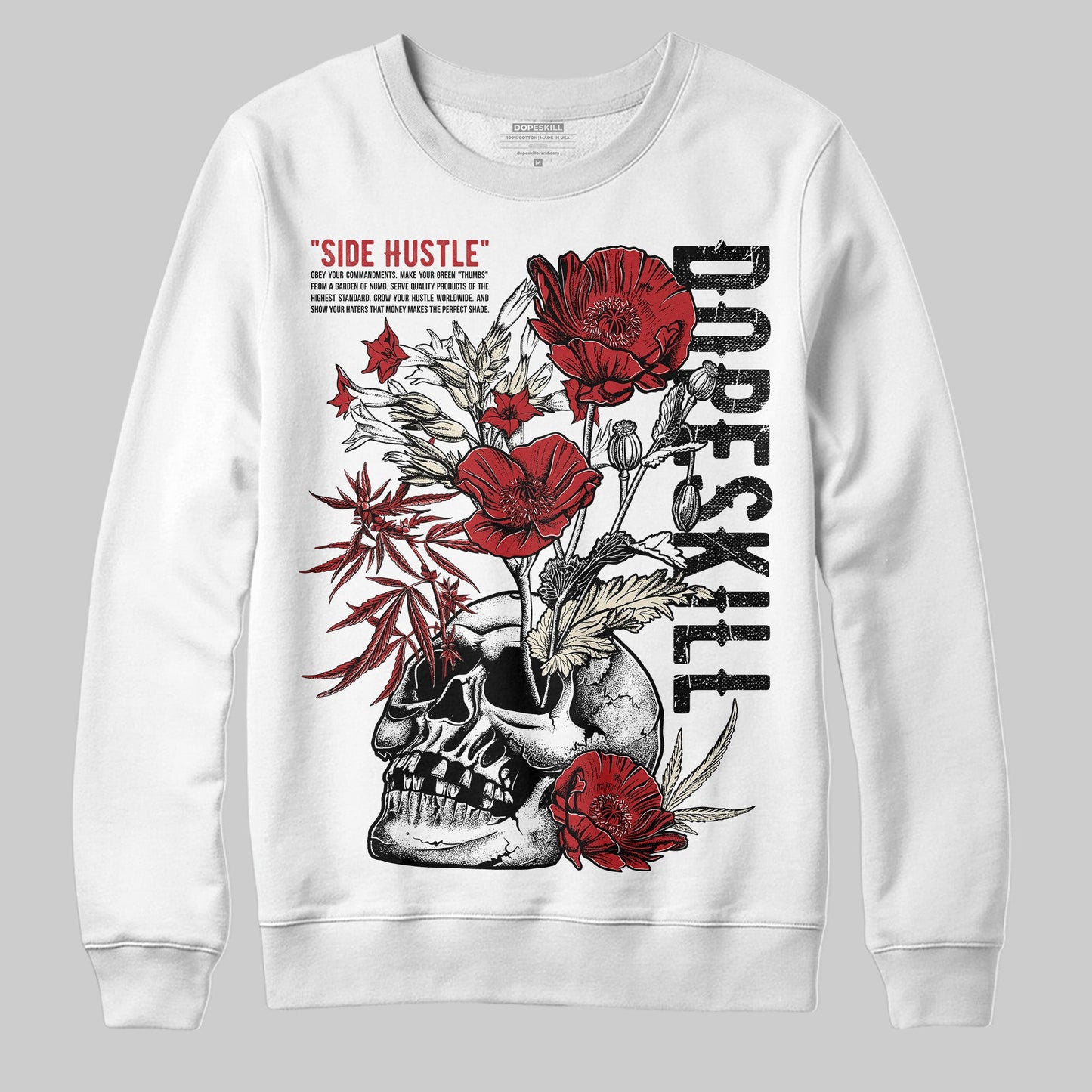 Black Toe Reimagined 1s DopeSkill Sweatshirt Side Hustle Graphic