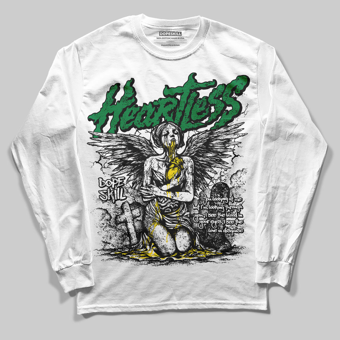 Dunk Reverse Brazil DopeSkill Long Sleeve T-Shirt Heartless Graphic