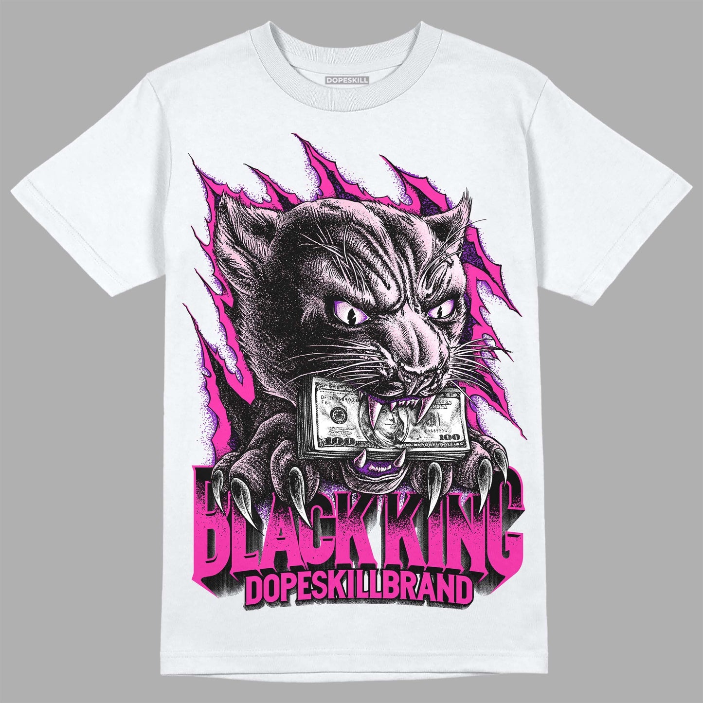 Triple Pink Dunk Low DopeSkill T-Shirt Black King Graphic