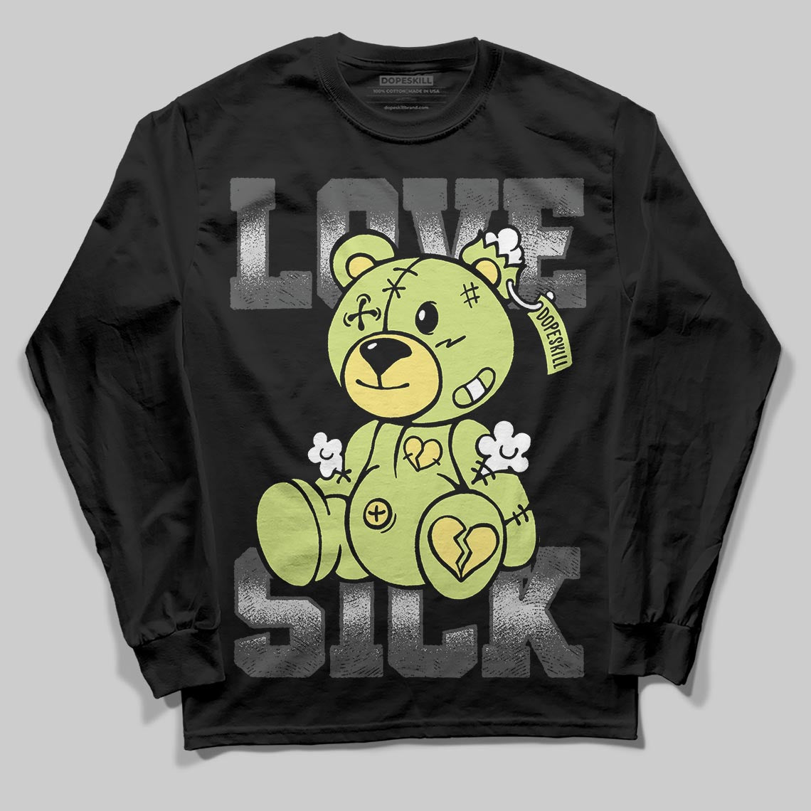 Light Lemon Twist 4s DopeSkill Long Sleeve T-Shirt Love Sick Graphic