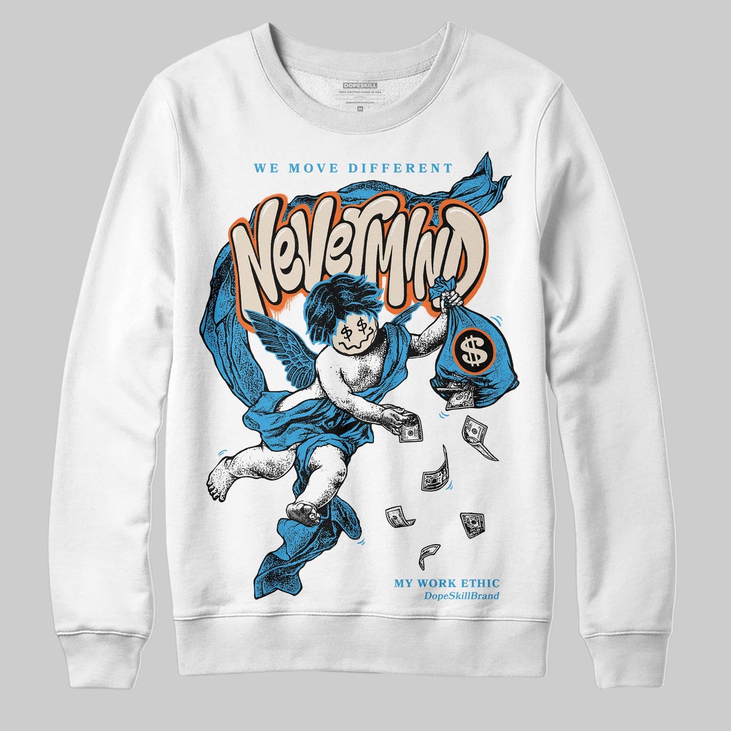 UNC Reimagined 1s DopeSkill Sweatshirt Nevermind Graphic