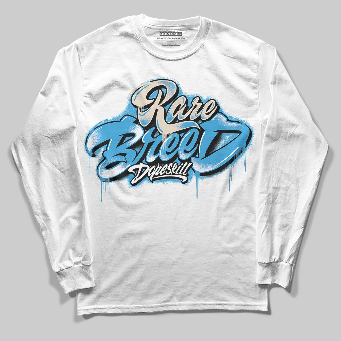 UNC Reimagined 1s DopeSkill Long Sleeve T-Shirt Rare Breed Type Graphic