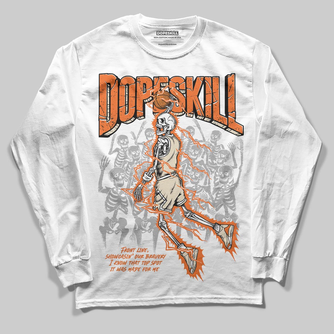 Starfish 3s DopeSkill Long Sleeve T-Shirt Thunder Dunk Graphic