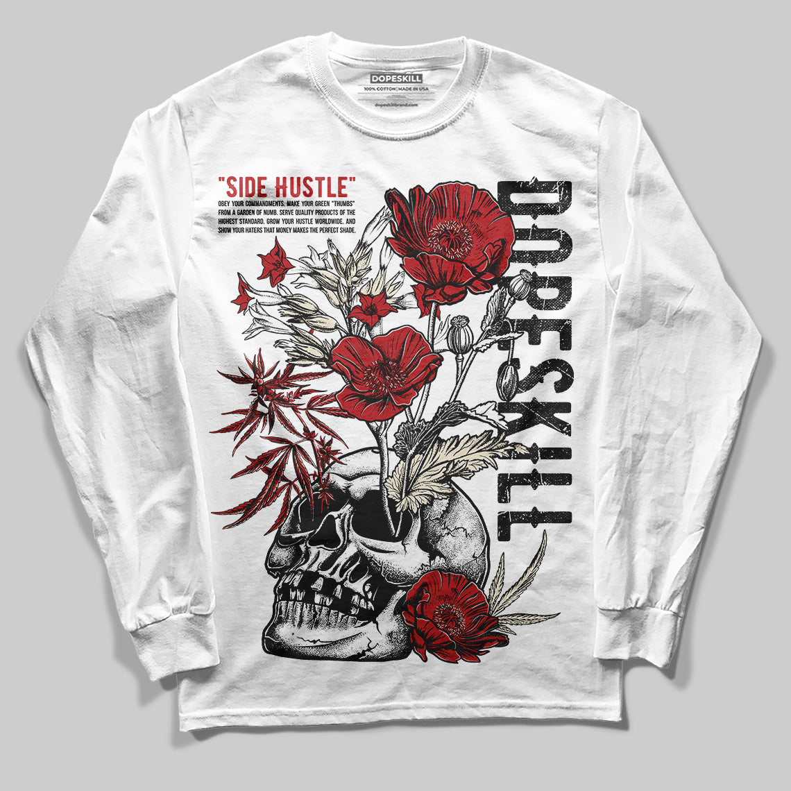 Black Toe Reimagined 1s DopeSkill Long Sleeve T-Shirt Side Hustle Graphic