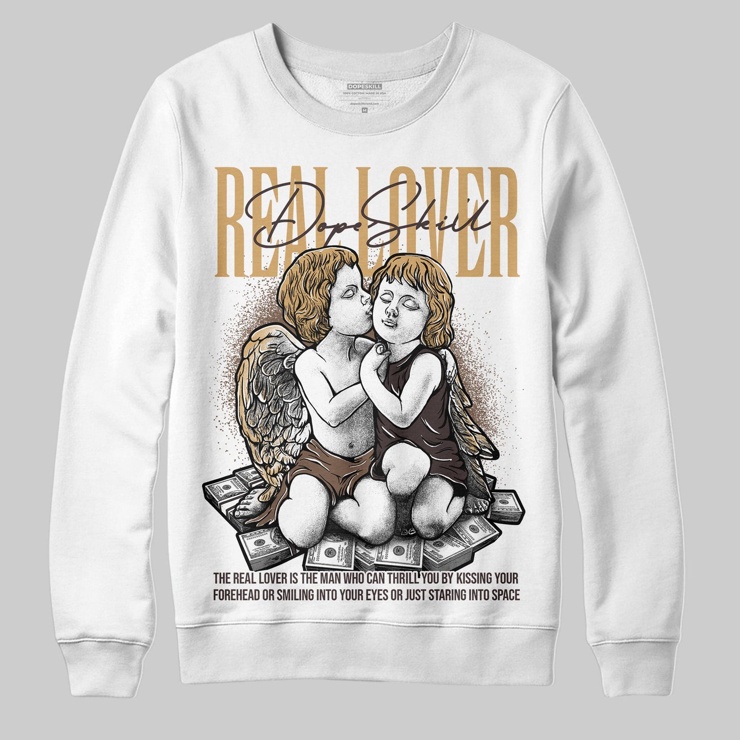 Earth 5s DopeSkill Sweatshirt Real Lover Graphic