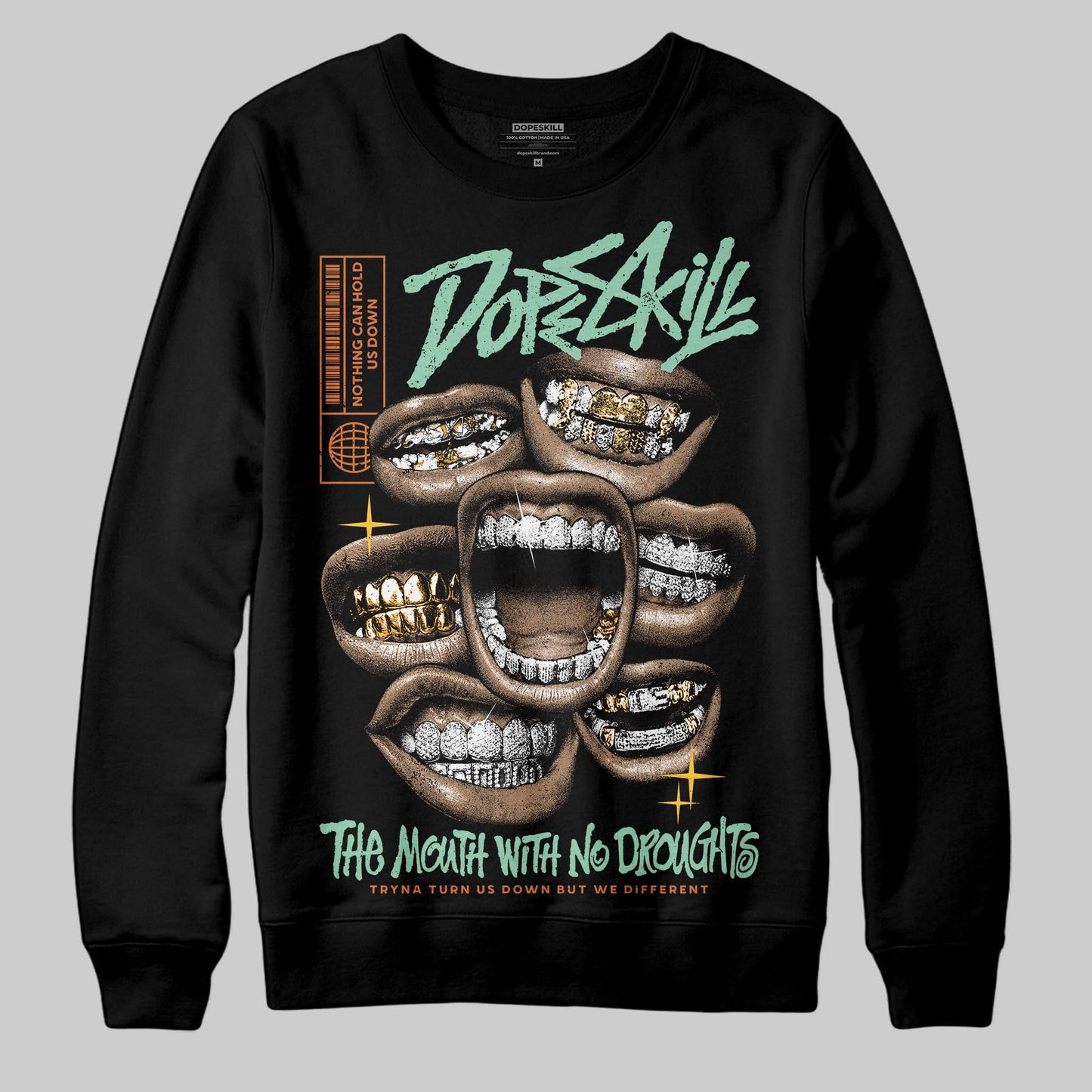 SB Dunk “Rodeo” DopeSkill Sweatshirt The Mouth With No Droughts Graphic
