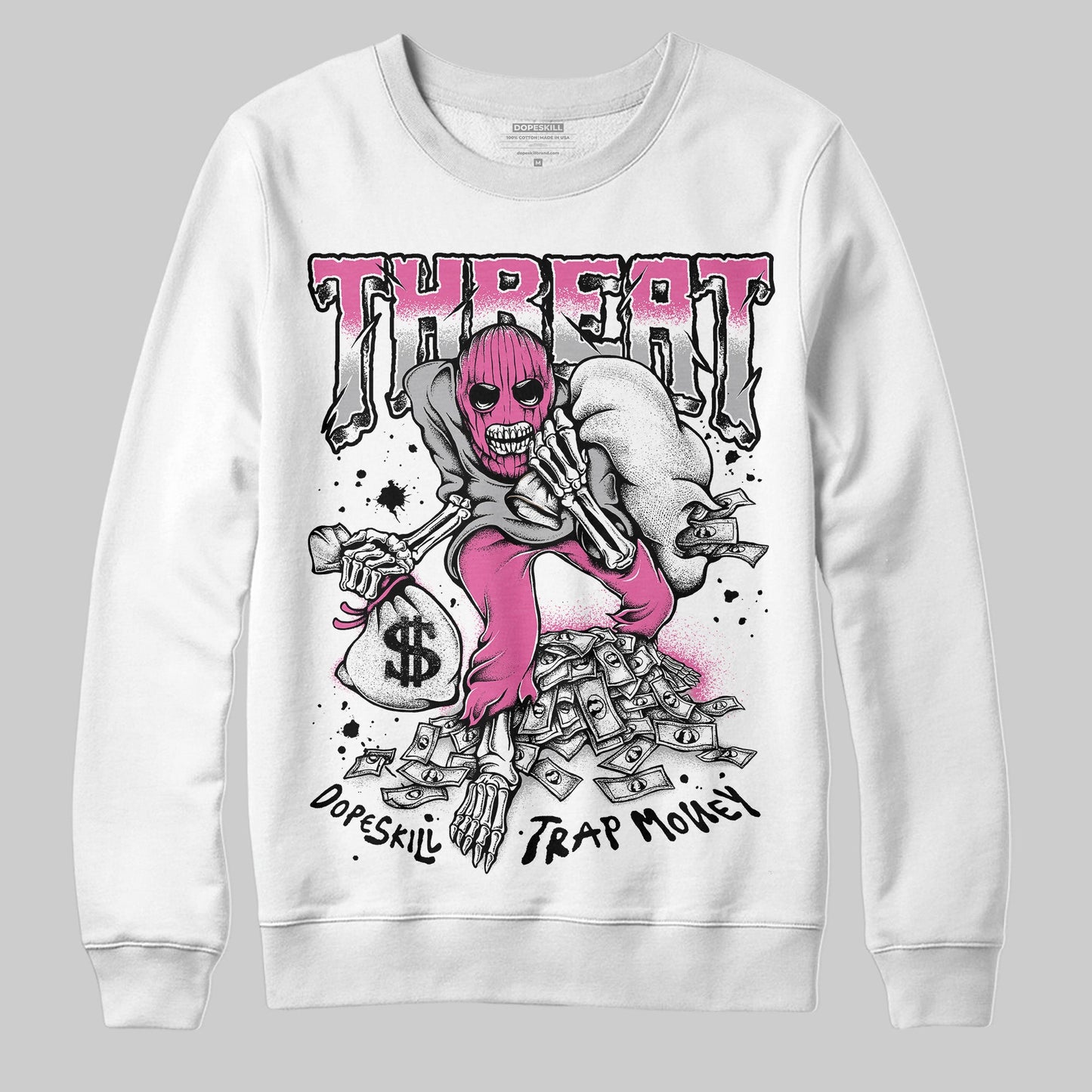 Kayano 14 Cream Sweet Pink DopeSkill Sweatshirt Threat Graphic