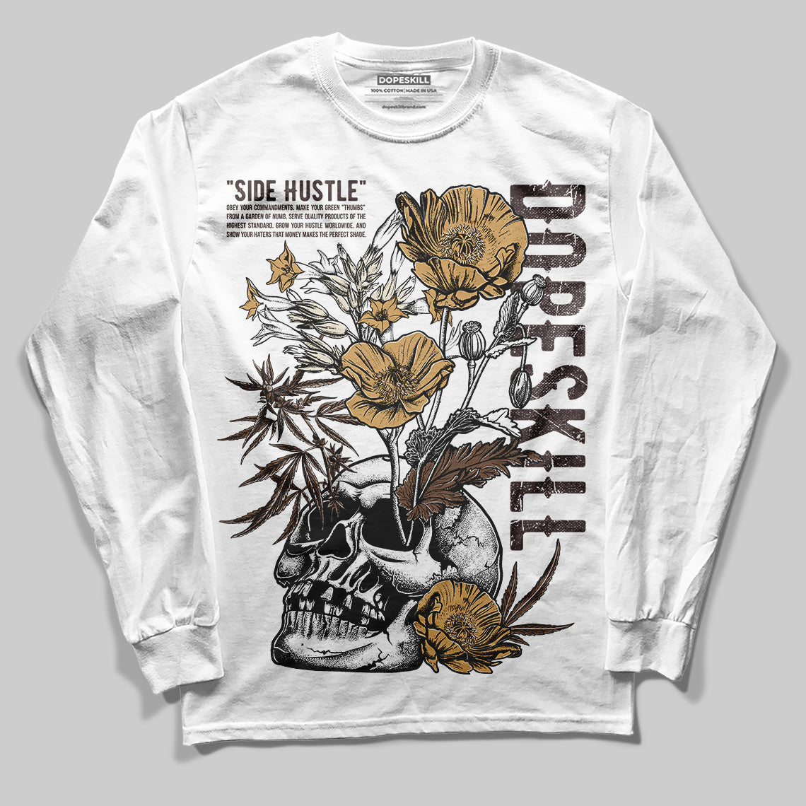 Earth 5s DopeSkill Long Sleeve T-Shirt Side Hustle Graphic