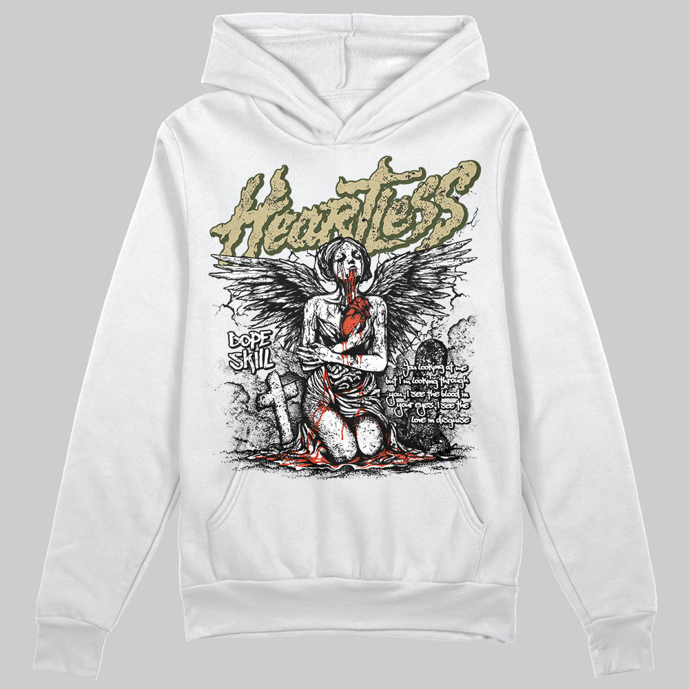 Olive Collection DopeSkill Hoodie Sweatshirt Heartless Graphic