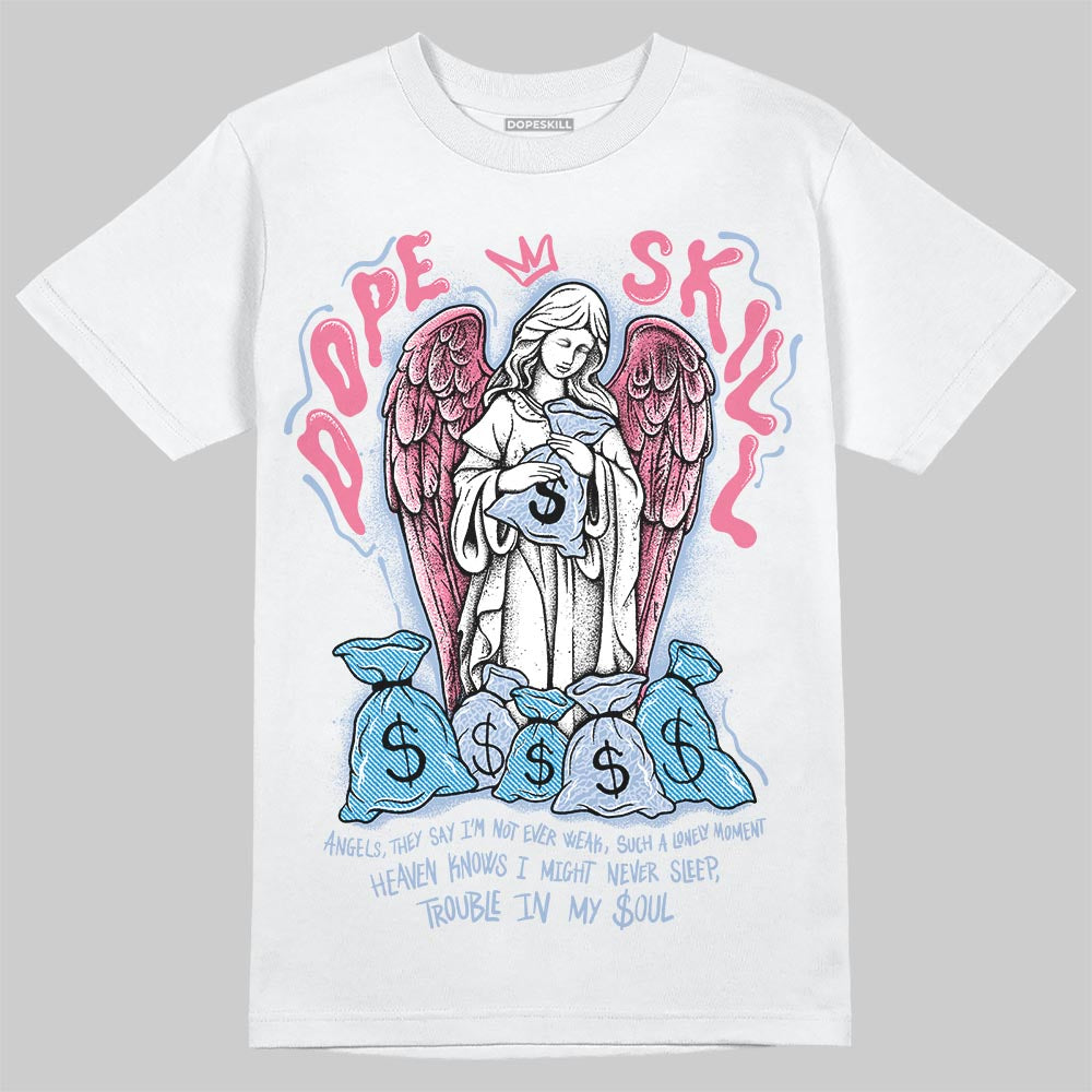 Denim Pink Glow 3s DopeSkill T-Shirt Angels Graphic