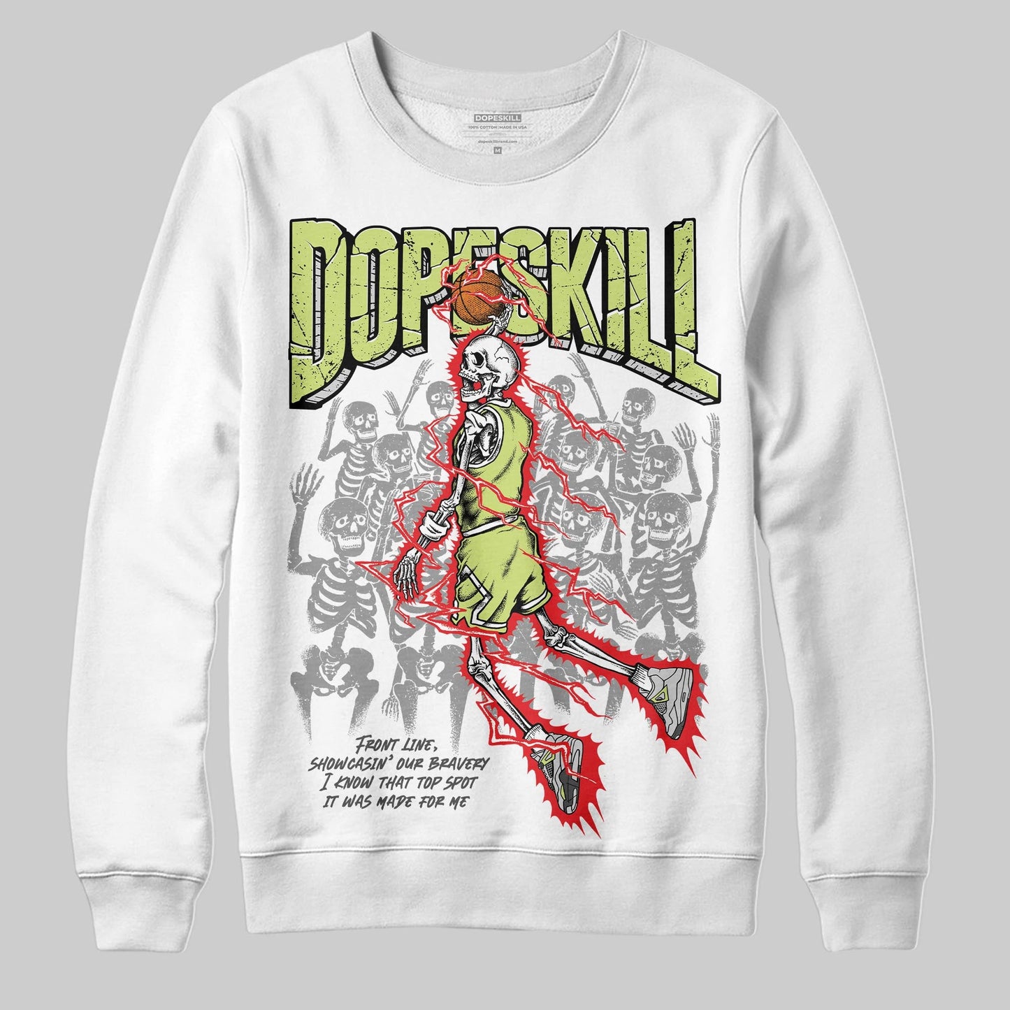 Light Lemon Twist 4s DopeSkill Sweatshirt Thunder Dunk Graphic