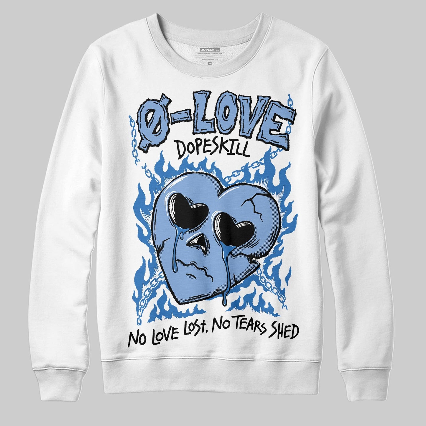 Forget Me Not 4s DopeSkill Sweatshirt Crying Heart Graphic