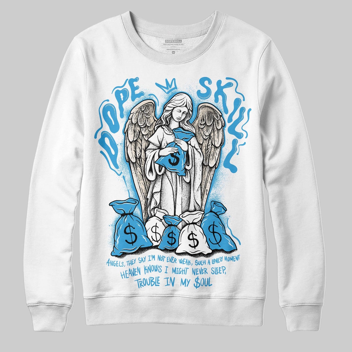 UNC Reimagined 1s DopeSkill Sweatshirt Angels Graphic
