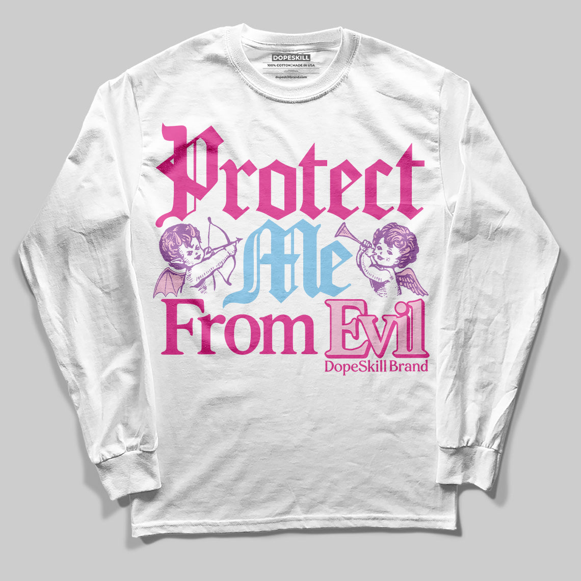 Doernbecher 6s DopeSkill Long Sleeve T-Shirt Protect Me From Evil Graphic