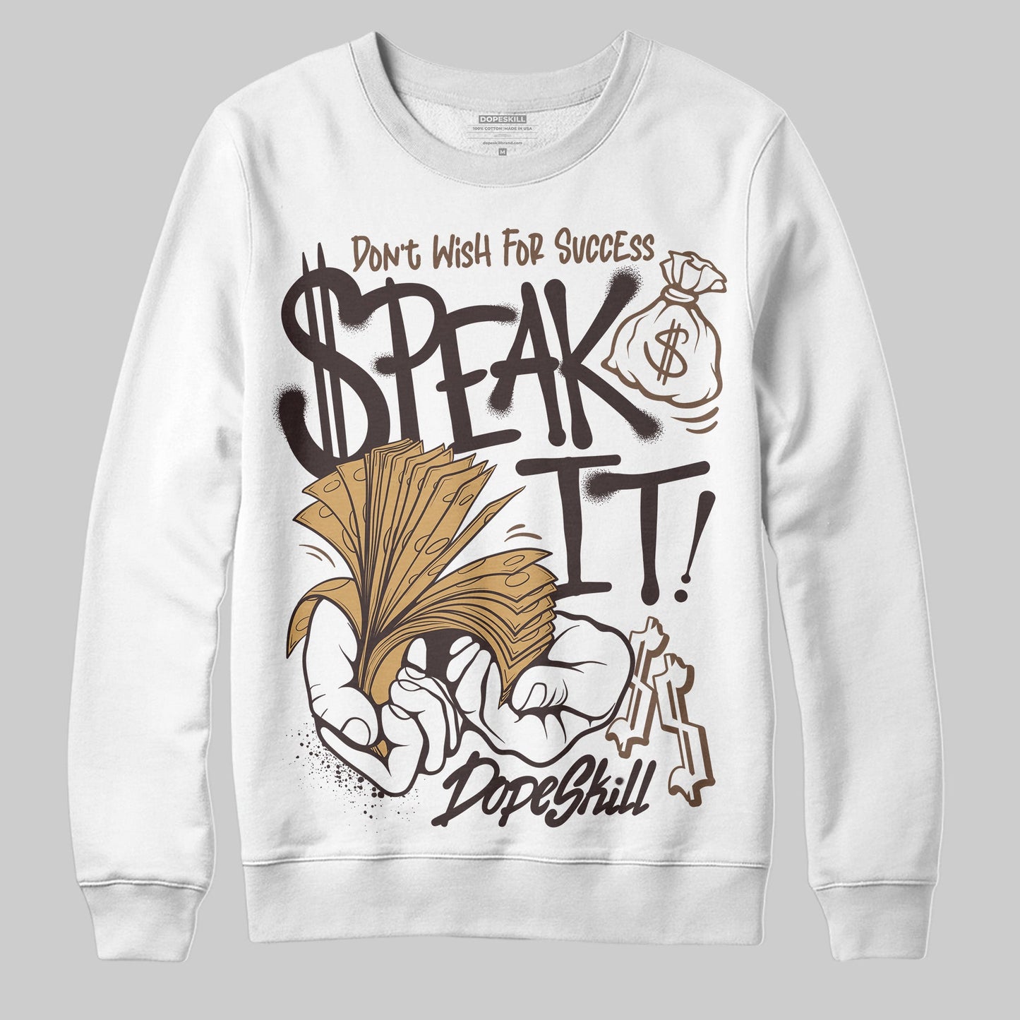 Earth 5s DopeSkill Sweatshirt Speak It Graphic