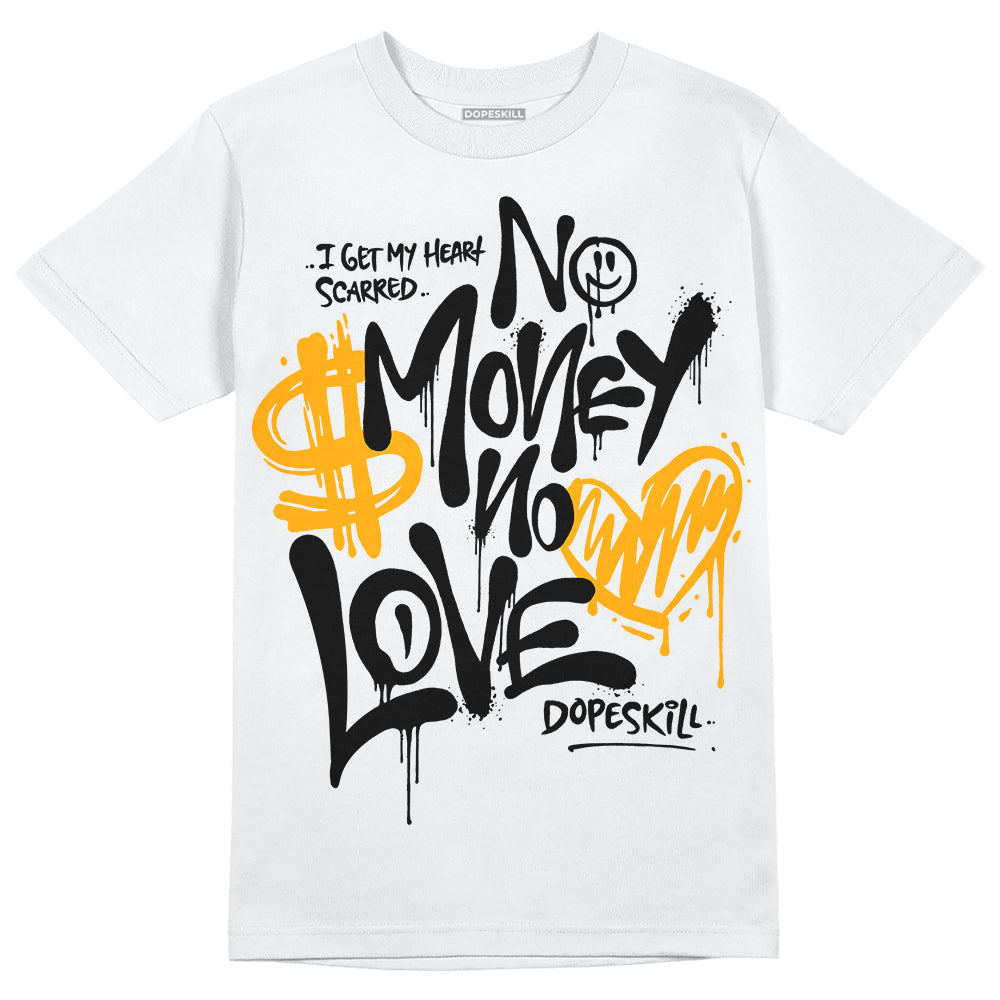 Black Taxi 12s DopeSkill T-Shirt No Money No Love Typo Graphic