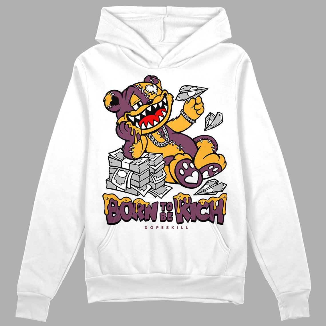 Brotherhood 1s High OG DopeSkill Hoodie Sweatshirt Born To Be Rich Graphic
