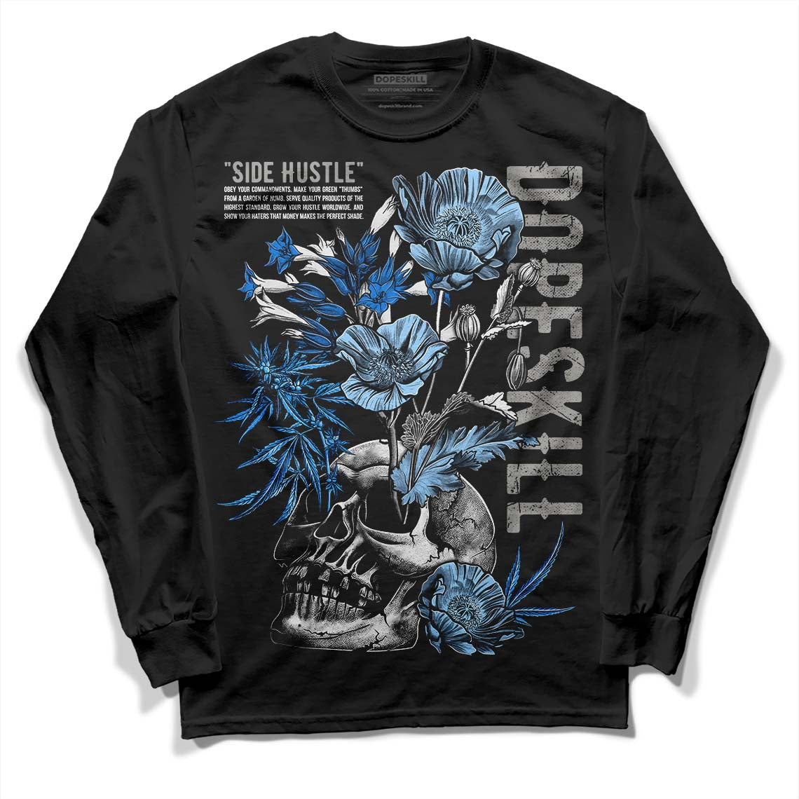 Cool Grey 11s DopeSkill Long Sleeve T-Shirt Side Hustle Graphic
