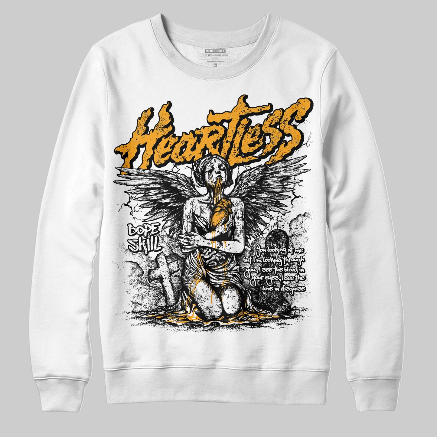Black Taxi 12s DopeSkill Sweatshirt Heartless Graphic