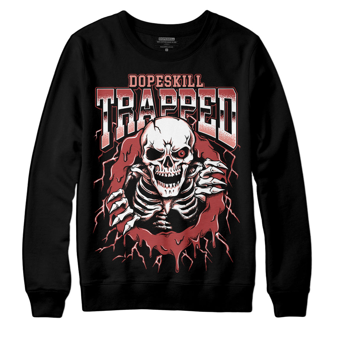Dune Red 13s DopeSkill Sweatshirt Trapped Halloween Graphic
