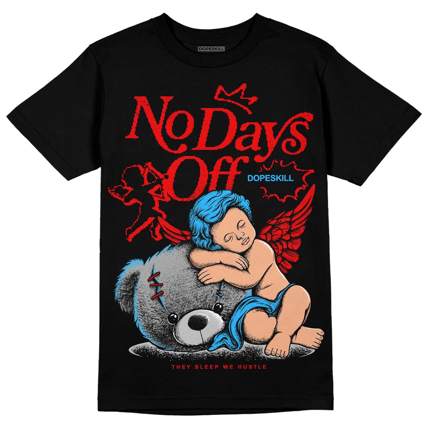 Cherry 12s DopeSkill T-Shirt New No Days Off Graphic