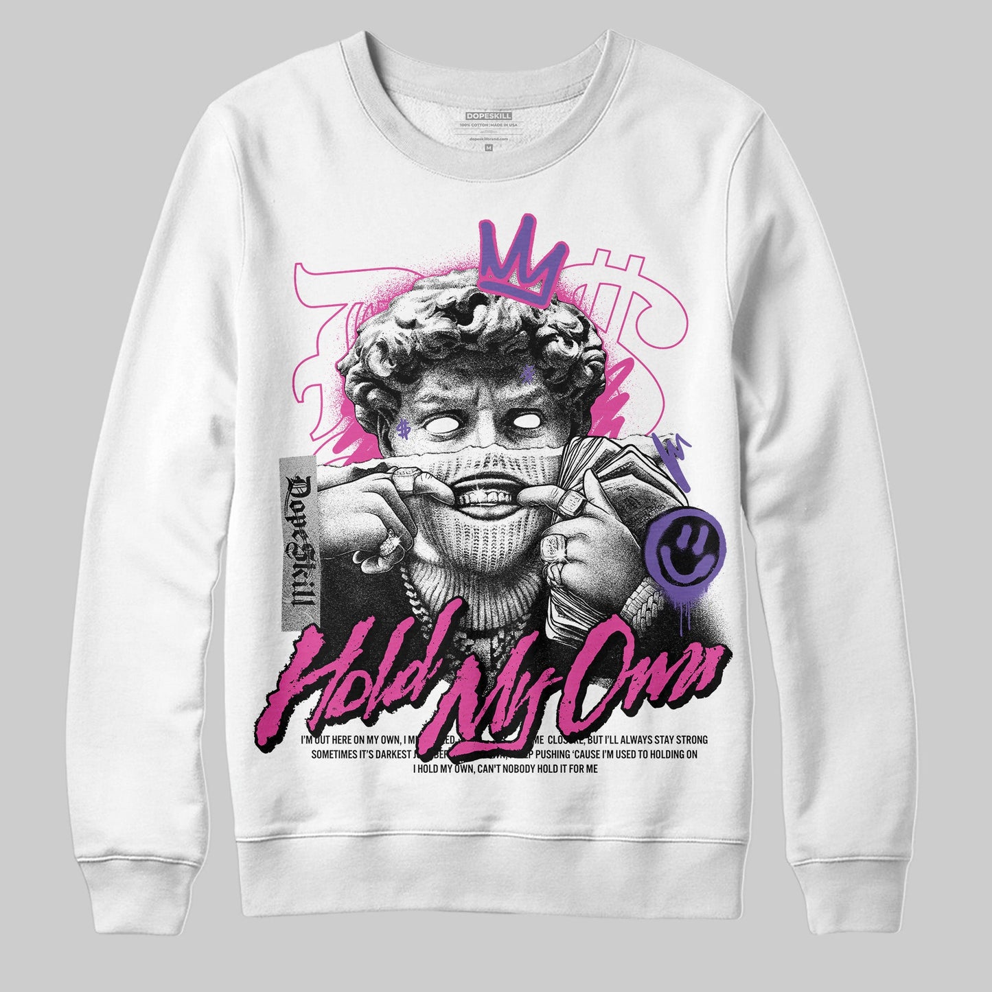 Dunk Active Fuchsia DopeSkill Sweatshirt In My Way Graphic