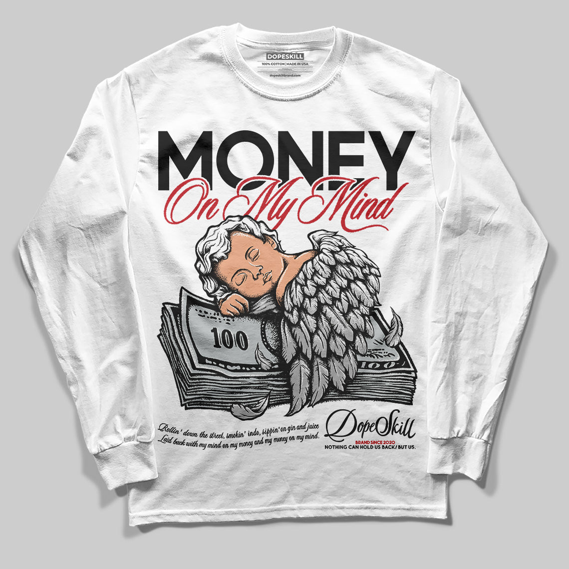 Bred Velvet 11s DopeSkill Long Sleeve T-Shirt MOMM Graphic