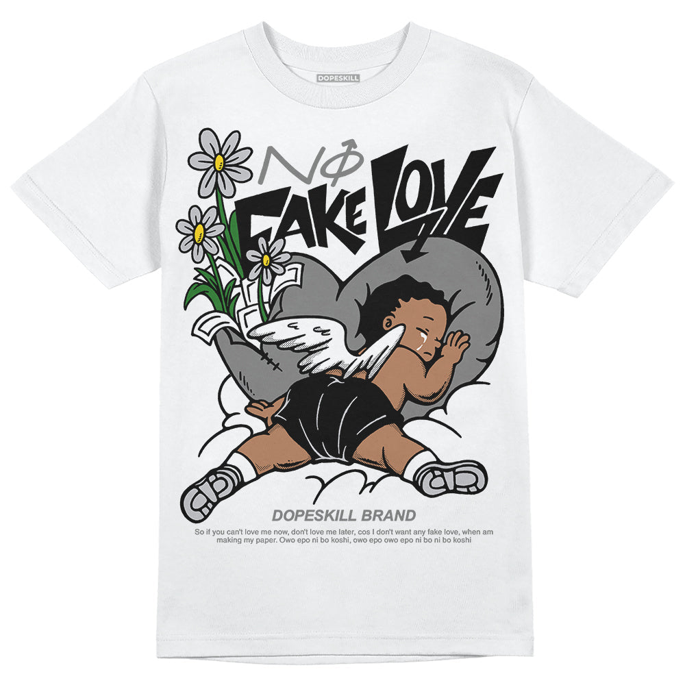 Grey Collection DopeSkill T-Shirt No Fake Love Graphic
