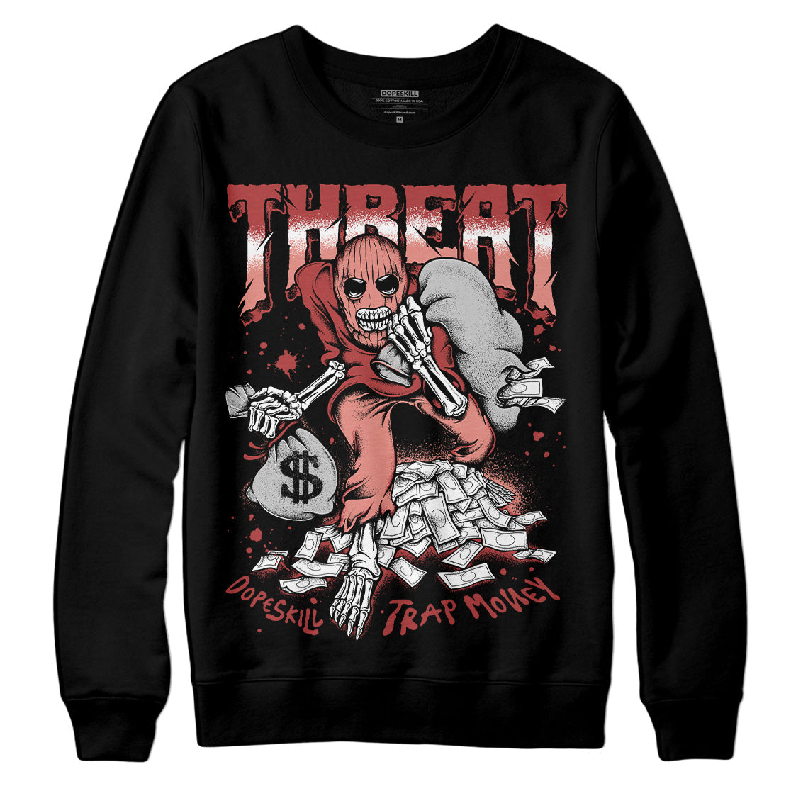 Dune Red 13s DopeSkill Sweatshirt Threat Graphic