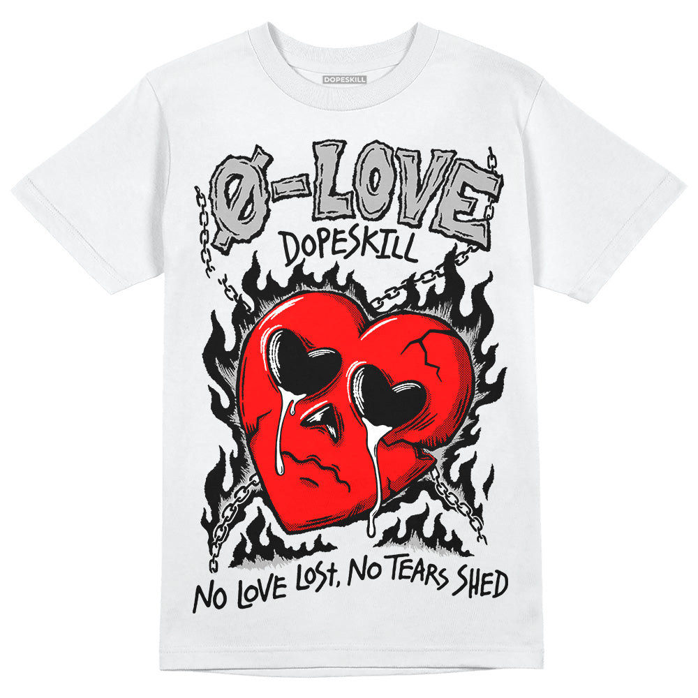 Black and White Collection DopeSkill T-Shirt Crying Heart Graphic