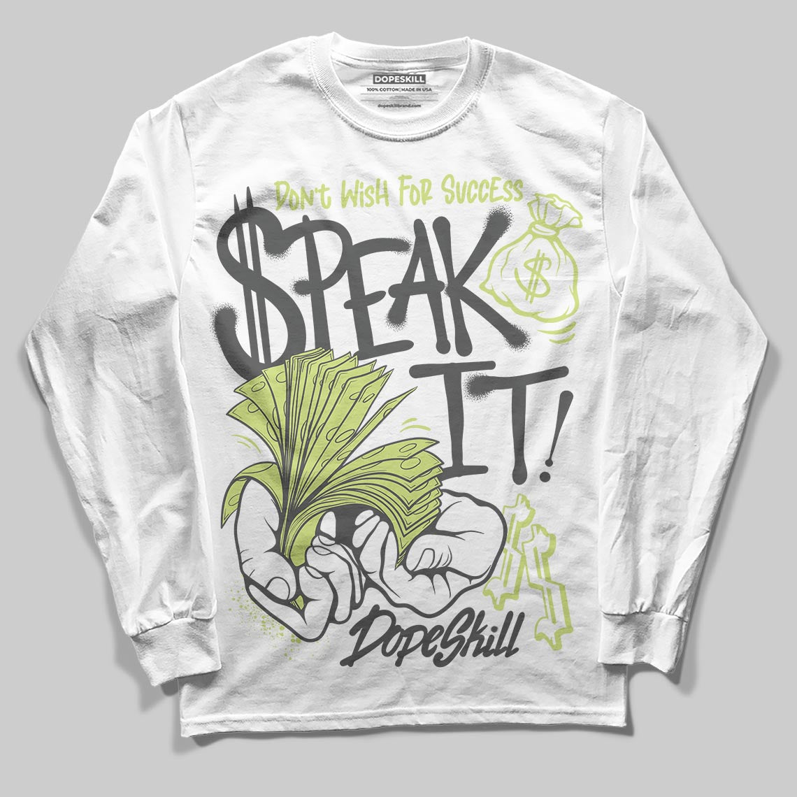 Light Lemon Twist 4s DopeSkill Long Sleeve T-Shirt Speak It Graphic