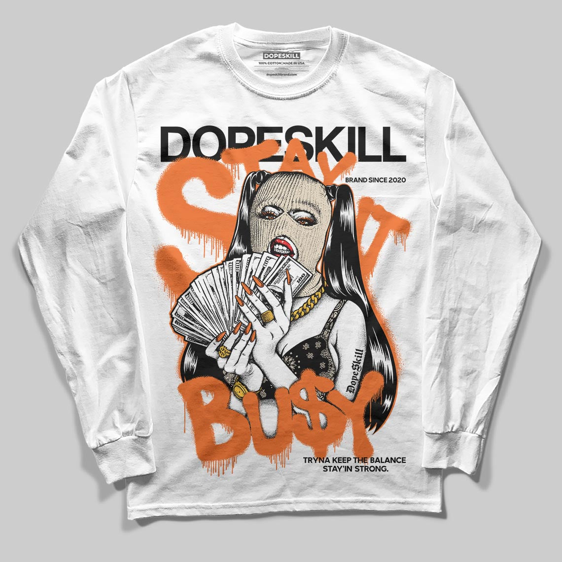 Starfish 3s DopeSkill Long Sleeve T-Shirt Stay It Busy Graphic