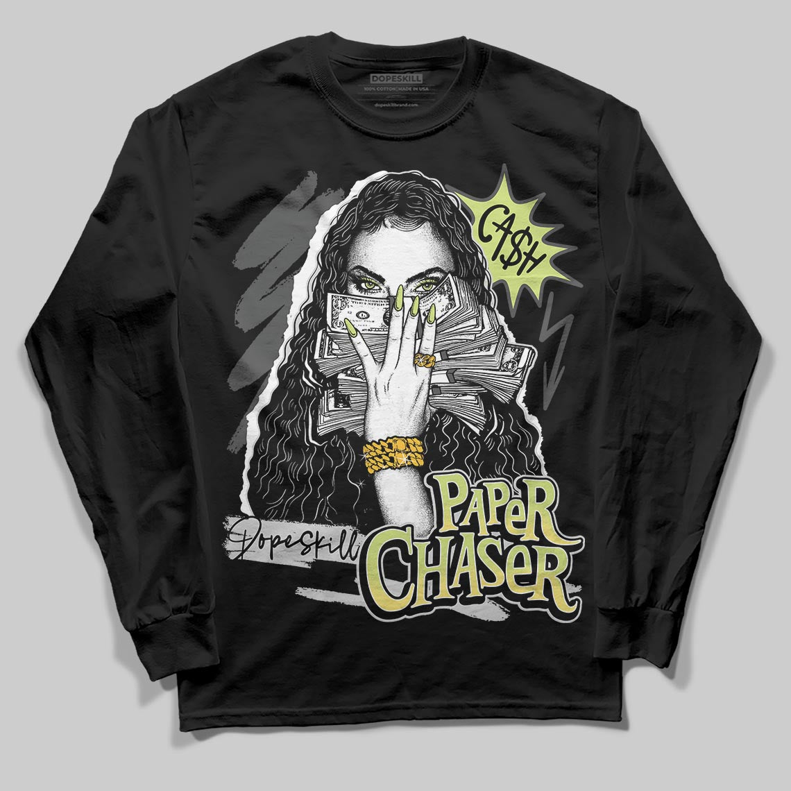 Light Lemon Twist 4s DopeSkill Long Sleeve T-Shirt NPC Graphic