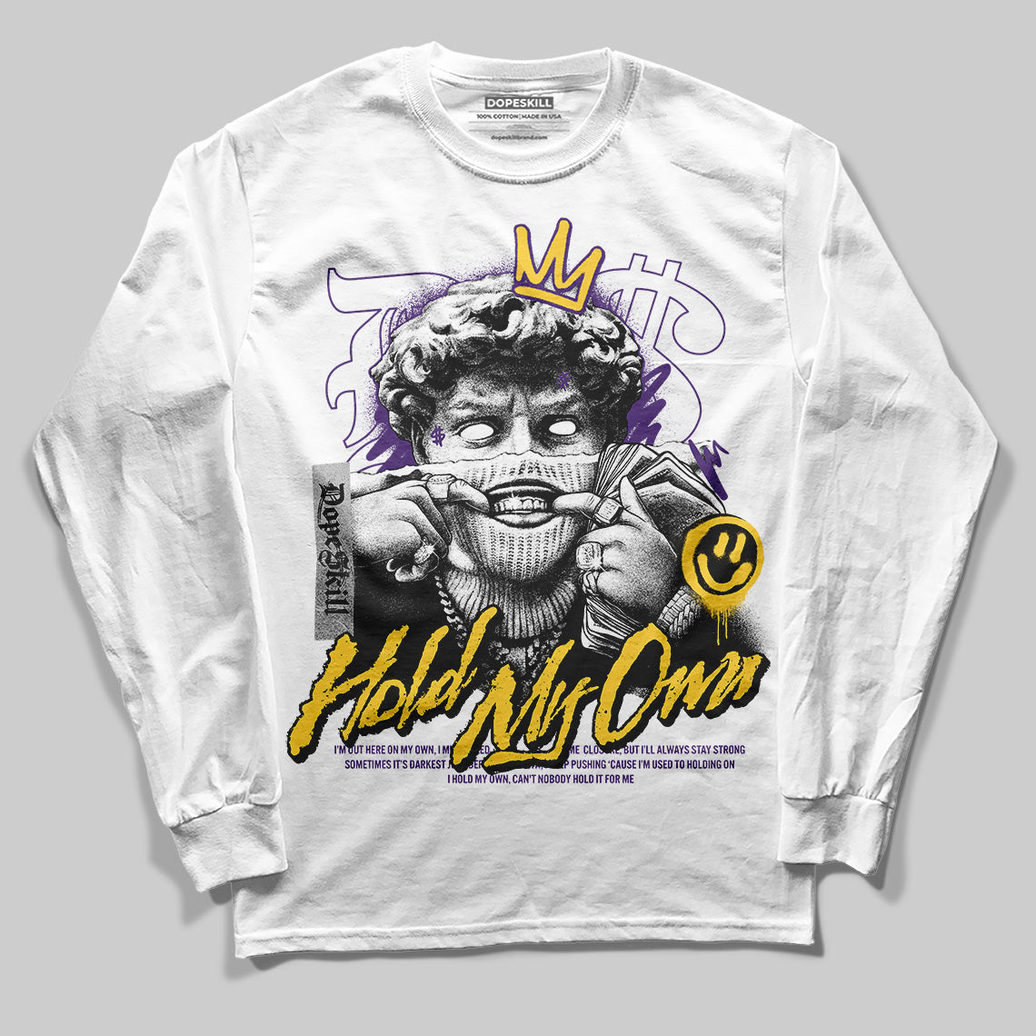 Field Purple 12s DopeSkill Long Sleeve T-Shirt In My Way Graphic
