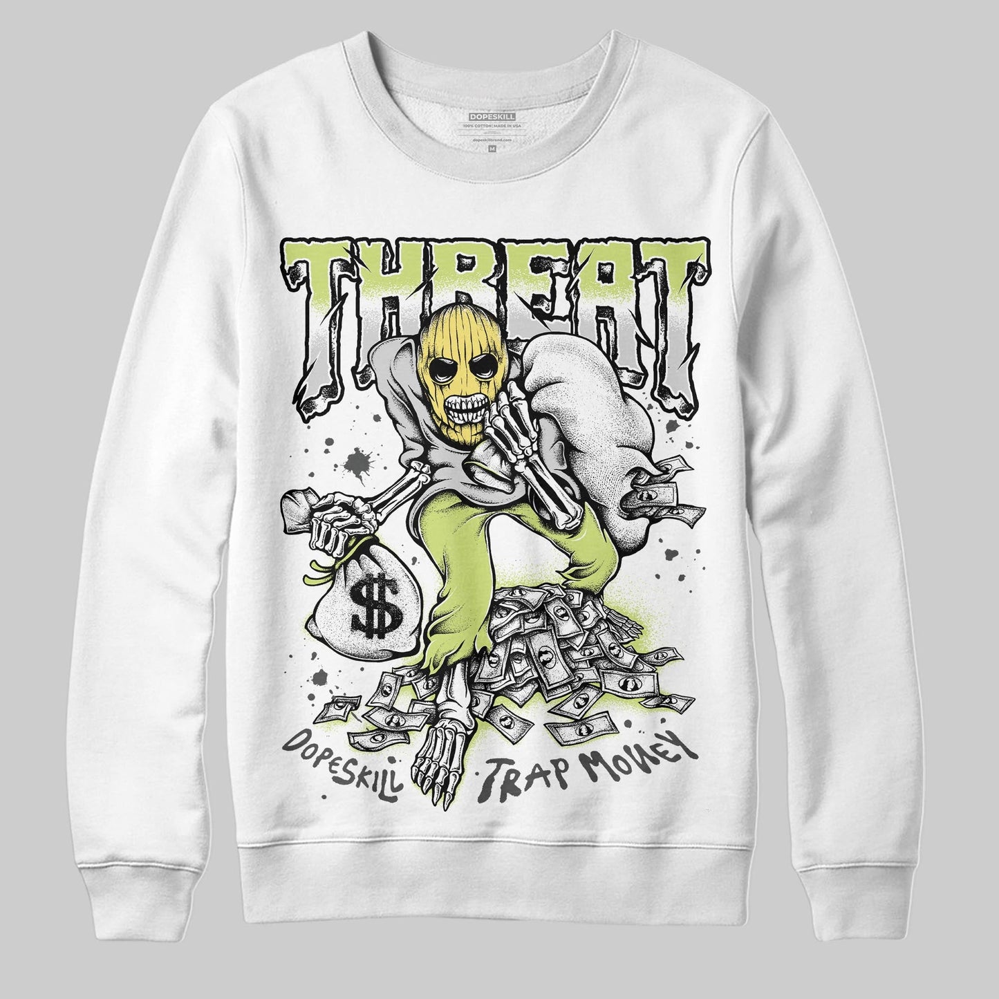 Light Lemon Twist 4s DopeSkill Sweatshirt Threat Graphic