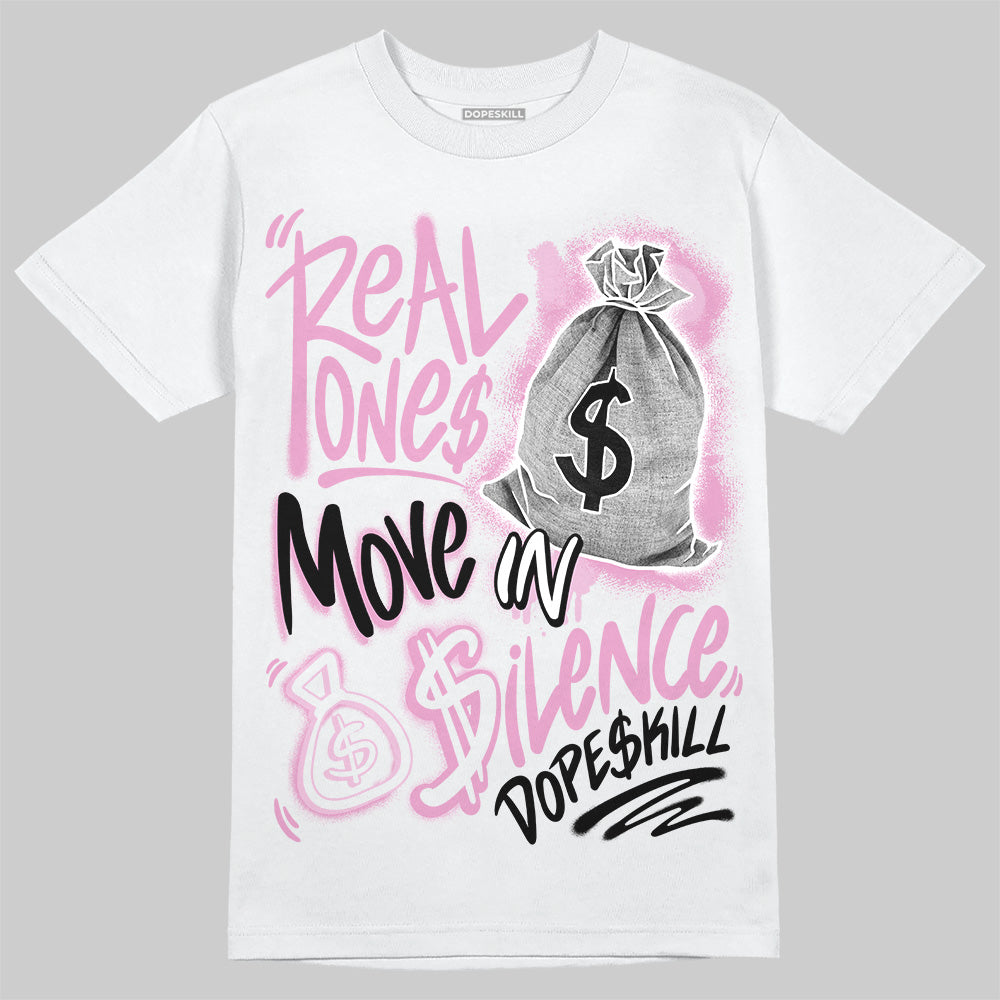 Orchid 4s DopeSkill T-Shirt Real Ones Move In Silence Graphic