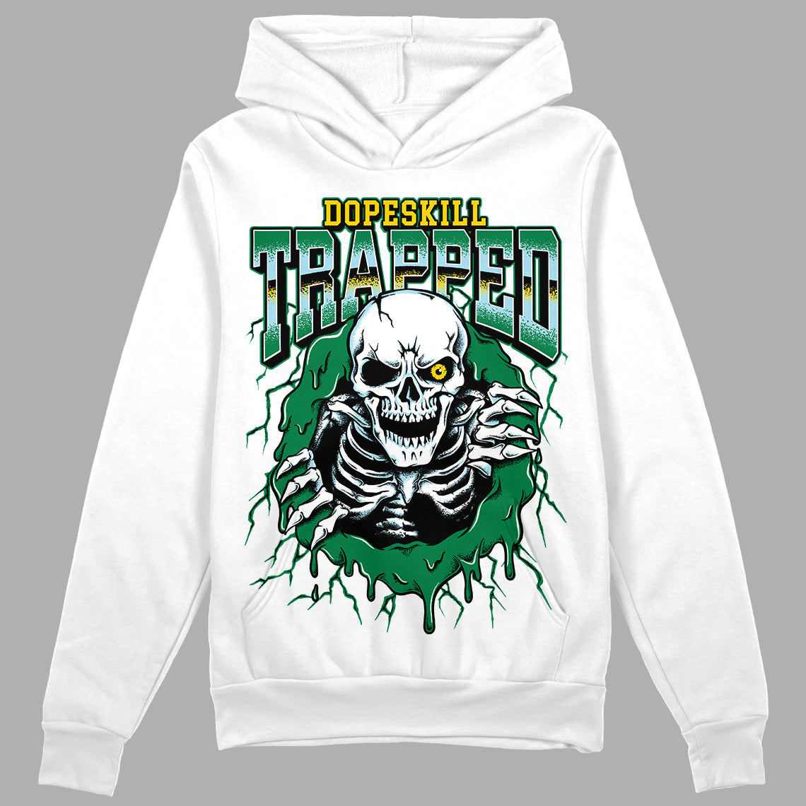 Lucky Green 5s DopeSkill Hoodie Sweatshirt Trapped Halloween Graphic
