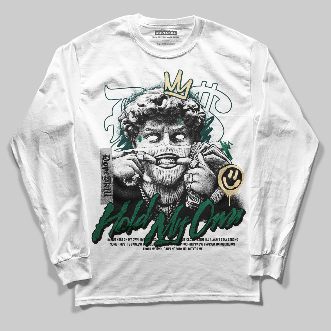 Oxidized Green 4s DopeSkill Long Sleeve T-Shirt In My Way Graphic