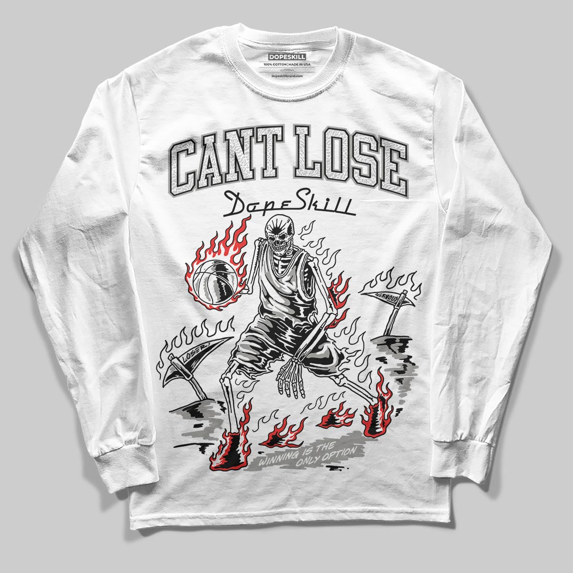 Pure Money 3s DopeSkill Long Sleeve T-Shirt Cant Lose Graphic